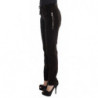 Pantaloni slim fit con cerniera in velluto di cotone marrone - IT40-S