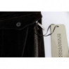 Pantaloni slim fit con cerniera in velluto di cotone marrone - IT40-S