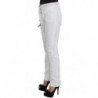 Pantaloni cargo slim fit imbottiti in nylon bianco - IT42-M