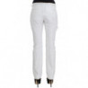 Pantaloni cargo slim fit imbottiti in nylon bianco - IT42-M