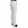 Pantaloni cargo slim fit imbottiti in nylon bianco - IT42-M