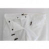 Pantaloni cargo slim fit imbottiti in nylon bianco - IT42-M