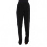 Pantaloni larghi in misto cotone a righe nere - IT40-S