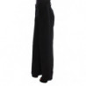 Pantaloni larghi in misto cotone a righe nere - IT40-S