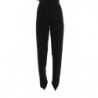 Pantaloni larghi in misto cotone a righe nere - IT40-S