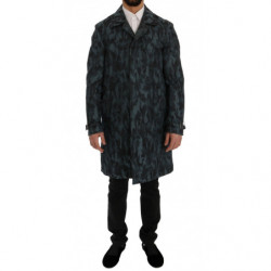 Trench mimetico blu Trench...