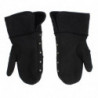 Guanti borchiati in shearling di lana grigia - 9-M