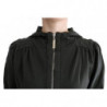 Maglione cerniera cotone cappuccio superiore grigio - IT40-S