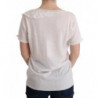 T-shirt bianca con camicetta in lana 100% lana - IT46-XL