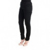 Pantaloni casual slim fit in cotone nero - IT44-L