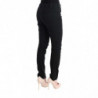 Pantaloni casual slim fit in cotone nero - IT46-XL