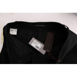 Pantaloni casual slim fit in cotone nero - IT46-XL