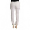 Pantaloni casual slim fit in cotone bianco - IT40-S
