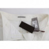 Pantaloni casual slim fit in cotone bianco - IT40-S