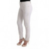 Pantaloni casual slim fit in cotone bianco - IT40-S