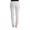 Pantaloni casual slim fit in cotone bianco - IT40-S