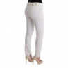 Pantaloni casual slim fit in cotone bianco - IT40-S