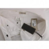 Pantaloni casual slim fit in cotone bianco - IT40-S