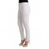 Pantaloni casual slim fit in cotone bianco - IT40-S