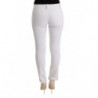 Pantaloni casual slim fit in cotone bianco - IT40-S