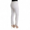 Pantaloni casual slim fit in cotone bianco - IT40-S