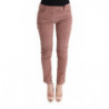Pantaloni casual corti in velluto rosa - IT44-L