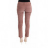 Pantaloni casual corti in velluto rosa - IT44-L