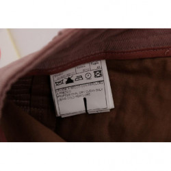 Pantaloni casual corti in velluto rosa - IT44-L
