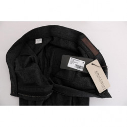 Pantaloni casual skinny in lana vergine grigia - IT42-M