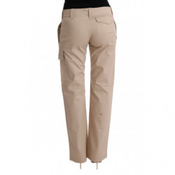 Pantaloni Regular Fit in Cotone Lana Beige - IT40-S