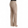 Pantaloni Regular Fit in Cotone Lana Beige - IT40-S