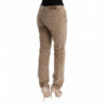 Pantaloni vestibilità regolare in velluto di cotone beige - IT46-XL
