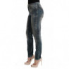 Jeans slim fit in misto cotone lavaggio blu - W26