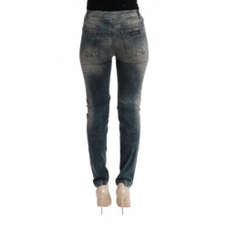 Jeans slim fit in misto cotone lavaggio blu - W26