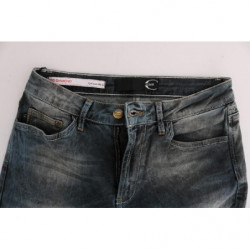 Jeans slim fit in misto cotone lavaggio blu - W26