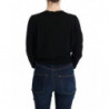 Maglione camicetta di lana nera - IT46-XL