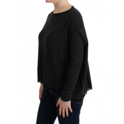 Maglione lavorato a maglia in viscosa grigia - XS