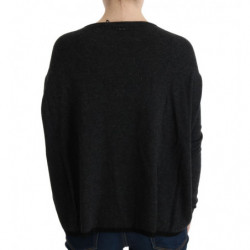 Maglione lavorato a maglia in viscosa grigia - XS