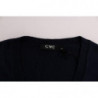 Maglia Blu In Viscosa Scollo V - S