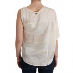 Camicetta superiore asimmetrica beige - XXS