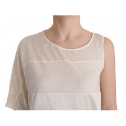 Camicetta superiore asimmetrica beige - XXS