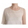 Camicetta superiore asimmetrica beige - XXS