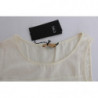 Camicetta superiore asimmetrica beige - XXS