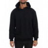 Maglione di cotone con cappuccio casual da palestra nero - L