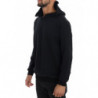 Maglione di cotone con cappuccio casual da palestra nero - XL