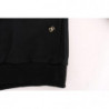 Maglione di cotone con cappuccio casual da palestra nero - XL