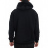 Maglione di cotone con cappuccio casual da palestra nero - M