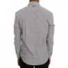 Camicia vestibilità regolare cotone casual motivo check bianco blu - L