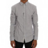Camicia vestibilità regolare cotone casual motivo check bianco blu