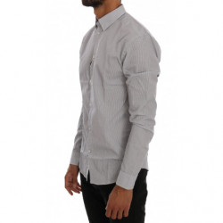 Camicia vestibilità regolare cotone casual motivo check bianco blu